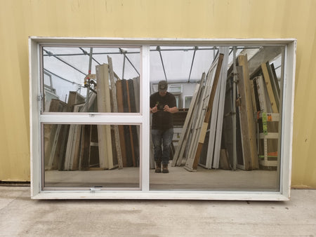 Aluminium Window Grey 2120 W  x 1310 H [#5076] Joinery Recycle