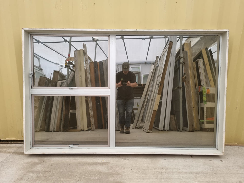 Aluminium Window Grey 2120 W  x 1310 H [#5076] Joinery Recycle