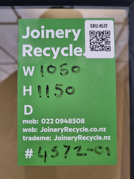 Aluminium Window White   1050 W  x  1150 H  [#4572-01] Joinery Recycle