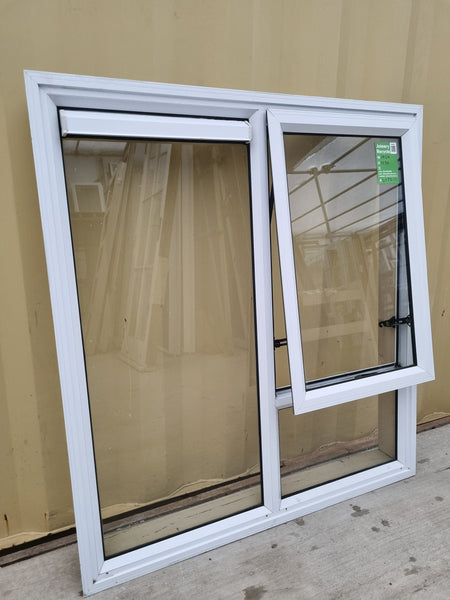 Aluminium Window White   1050 W  x  1150 H  [#4572-01] Joinery Recycle