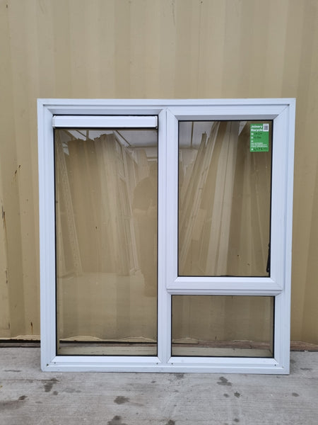 Aluminium Window White   1050 W  x  1150 H  [#4572-01] Joinery Recycle
