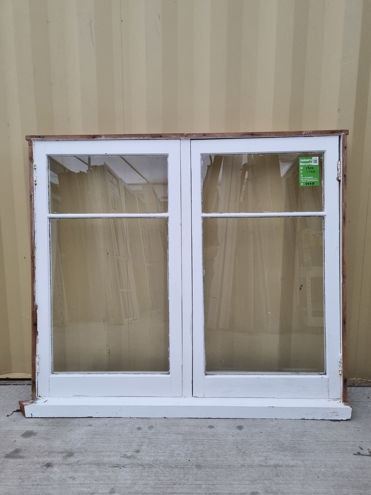 Wooden Window 1310 W x 1140 H [#5078] Joinery Recycle