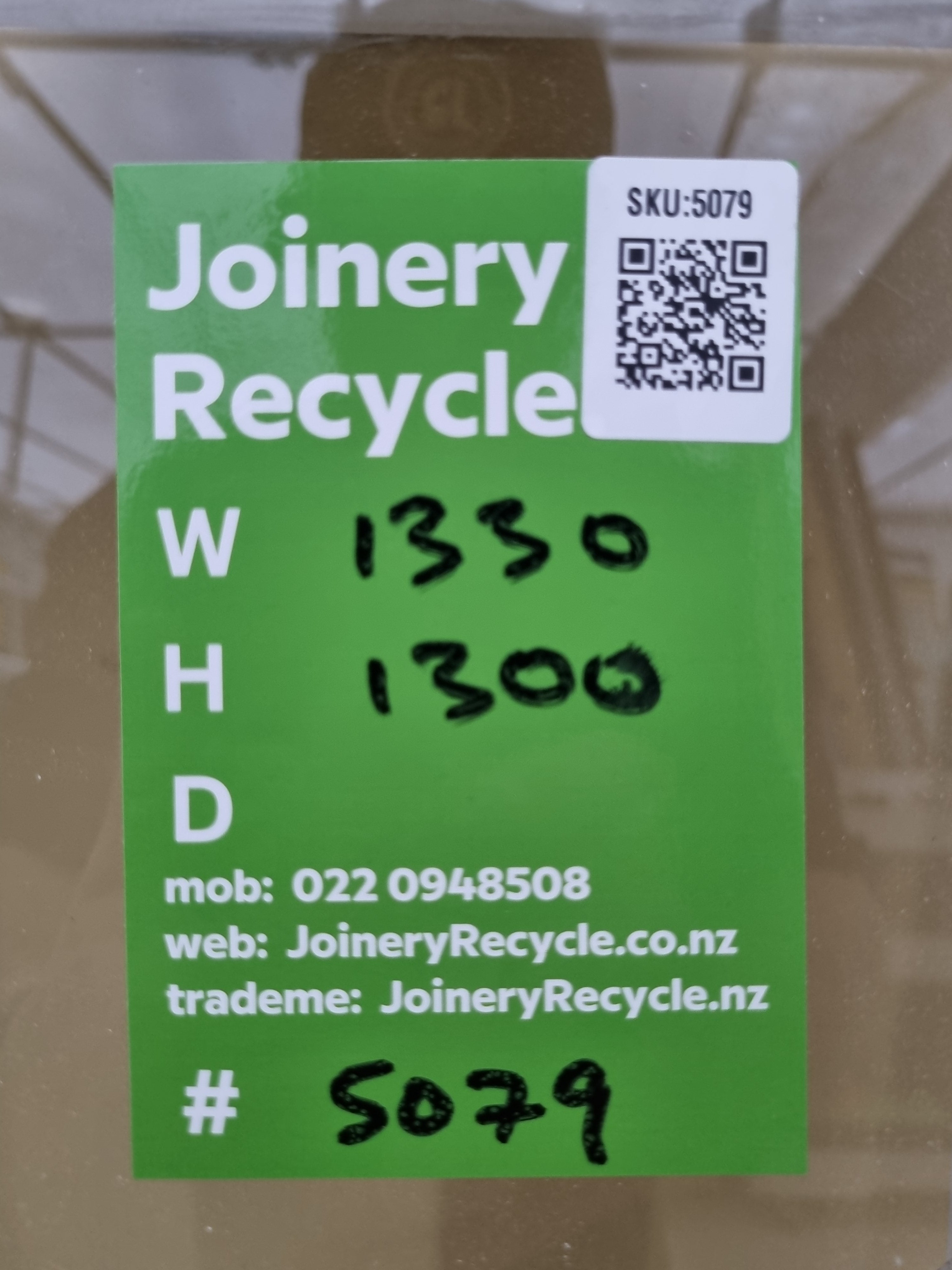 Wooden Window 1330 W x  1300 H [#5079] Joinery Recycle