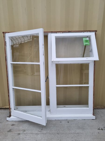 Wooden Window 1330 W x  1300 H [#5079] Joinery Recycle