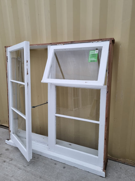 Wooden Window 1330 W x  1300 H [#5079] Joinery Recycle