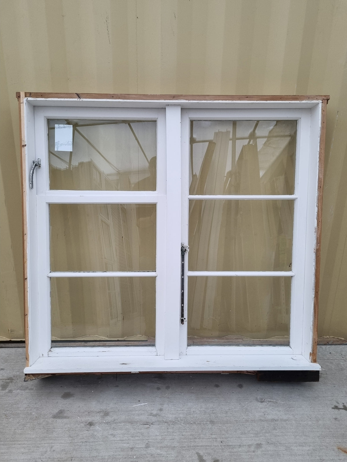 Wooden Window 1330 W x  1300 H [#5079] Joinery Recycle