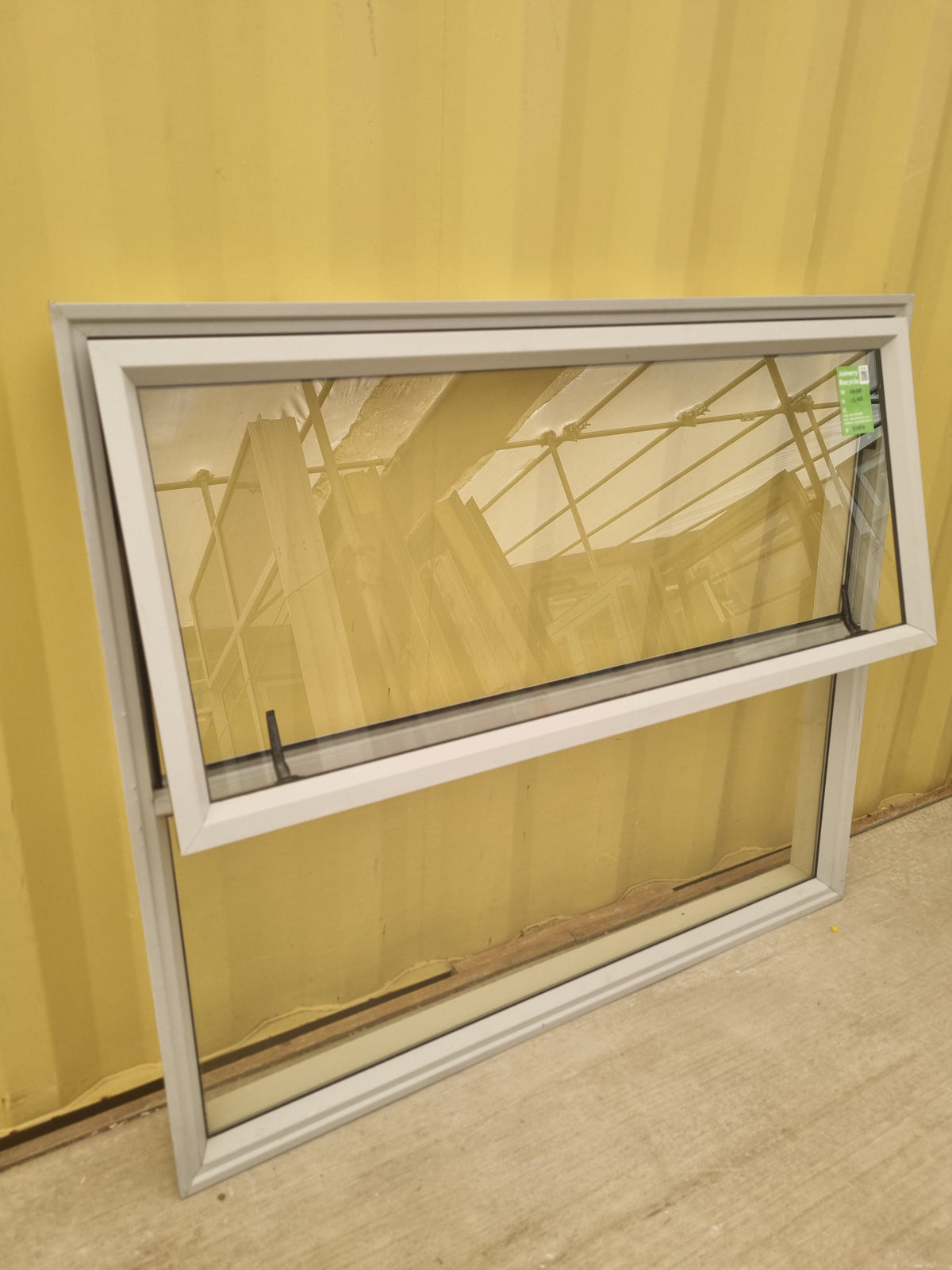 Aluminium Window Off White  1400 W  x 1200 H [#5084] Joinery Recycle