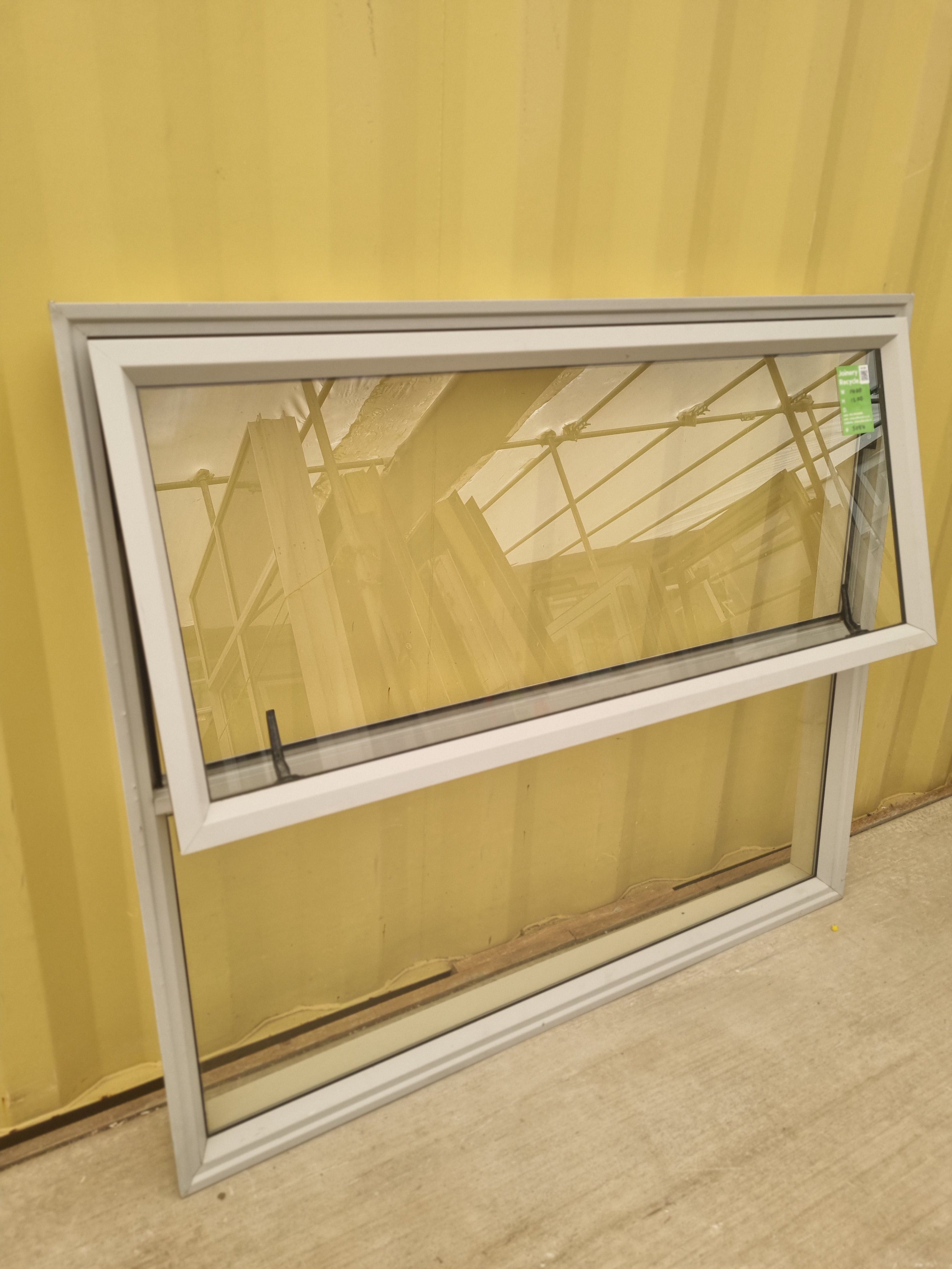 Aluminium Window Off White  1400 W  x 1200 H [#5084] Joinery Recycle