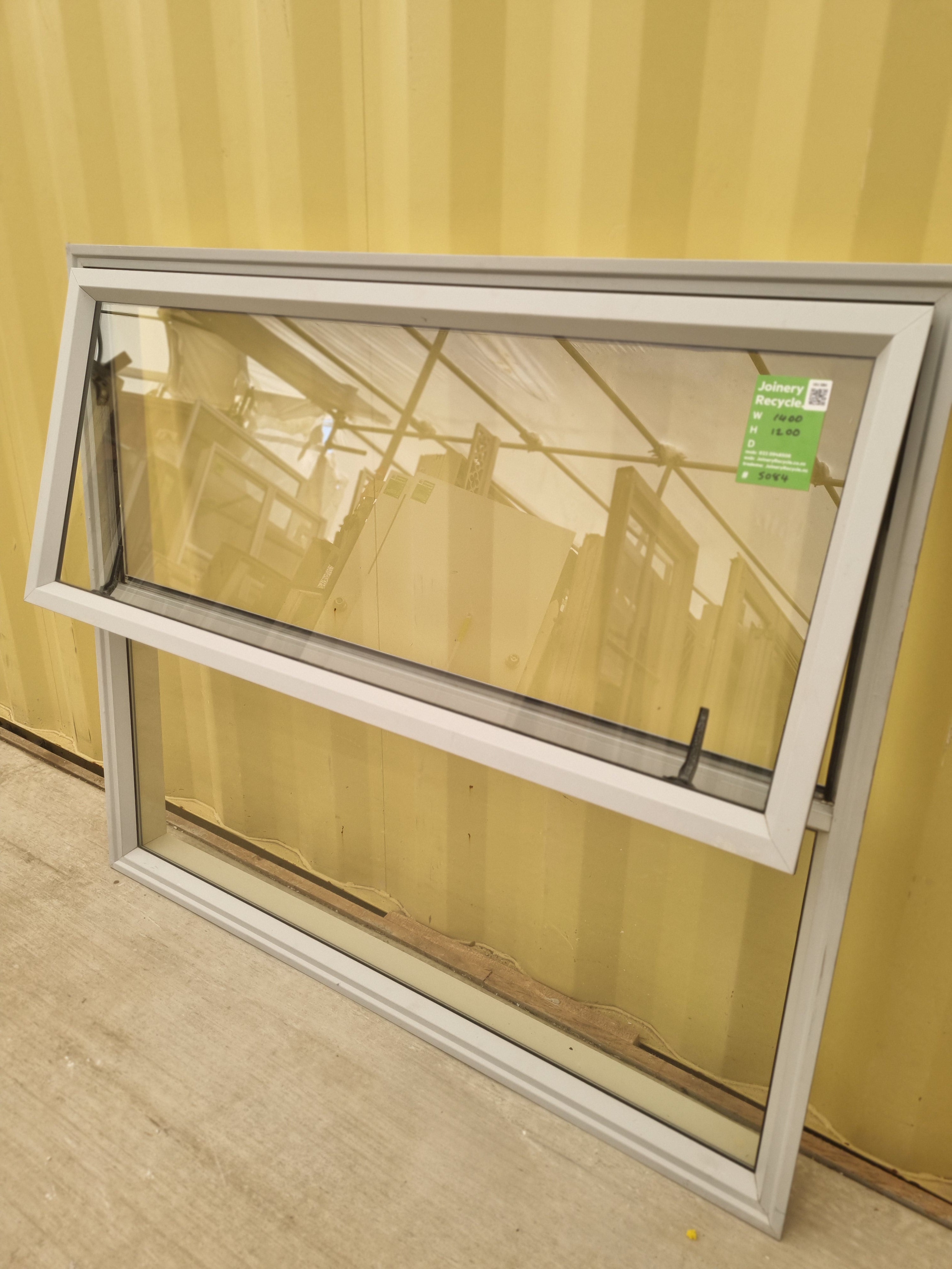 Aluminium Window Off White  1400 W  x 1200 H [#5084] Joinery Recycle