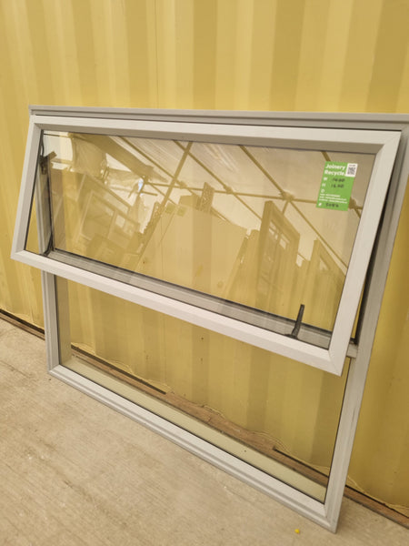 Aluminium Window Off White  1400 W  x 1200 H [#5084] Joinery Recycle