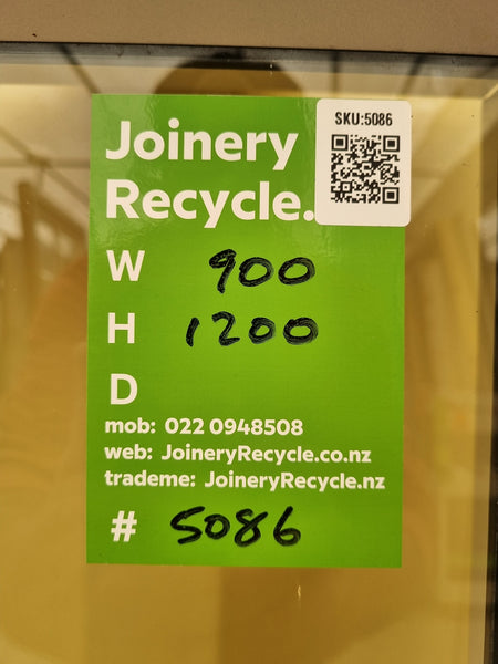 Aluminium Window Off White 900 W  x 1200 H [#5086] Joinery Recycle