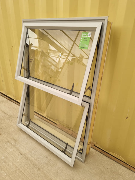 Aluminium Window Off White 900 W  x 1200 H [#5086] Joinery Recycle