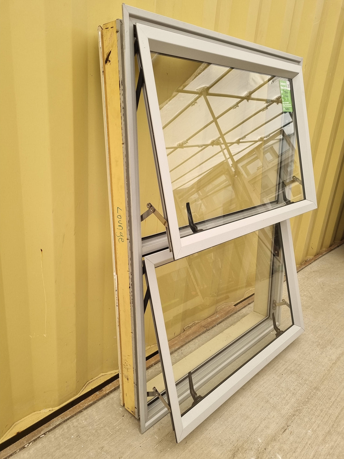 Aluminium Window Off White 900 W  x 1200 H [#5086] Joinery Recycle
