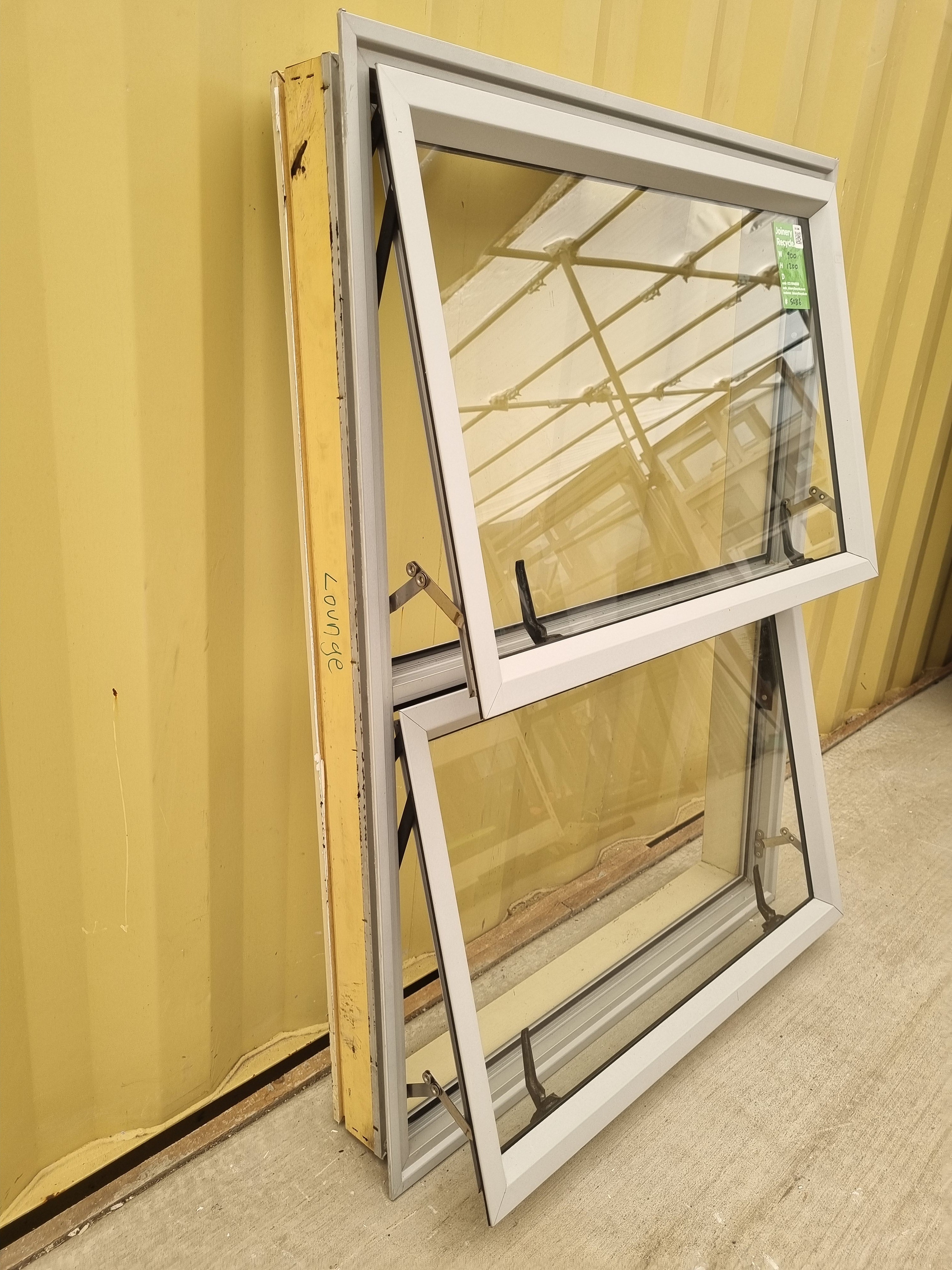 Aluminium Window Off White 900 W  x 1200 H [#5086] Joinery Recycle