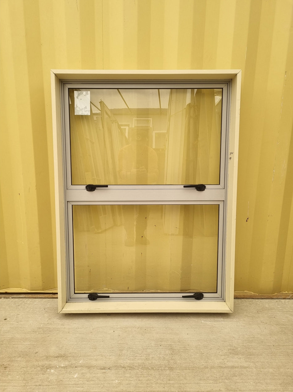 Aluminium Window Off White 900 W  x 1200 H [#5086] Joinery Recycle