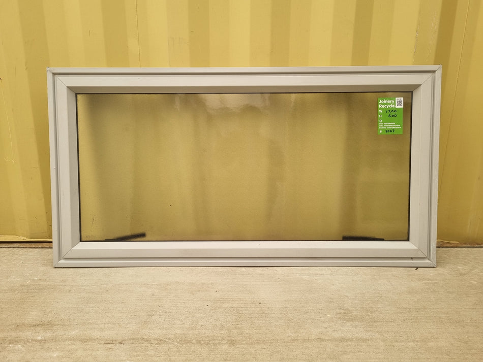 Aluminium Window Off White 1200 W  x 600 H [#5087] Joinery Recycle