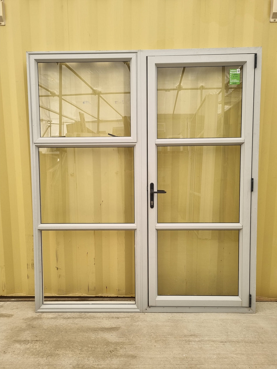 Aluminium French Door  1800 W x 2100 H [#5088] Joinery Recycle