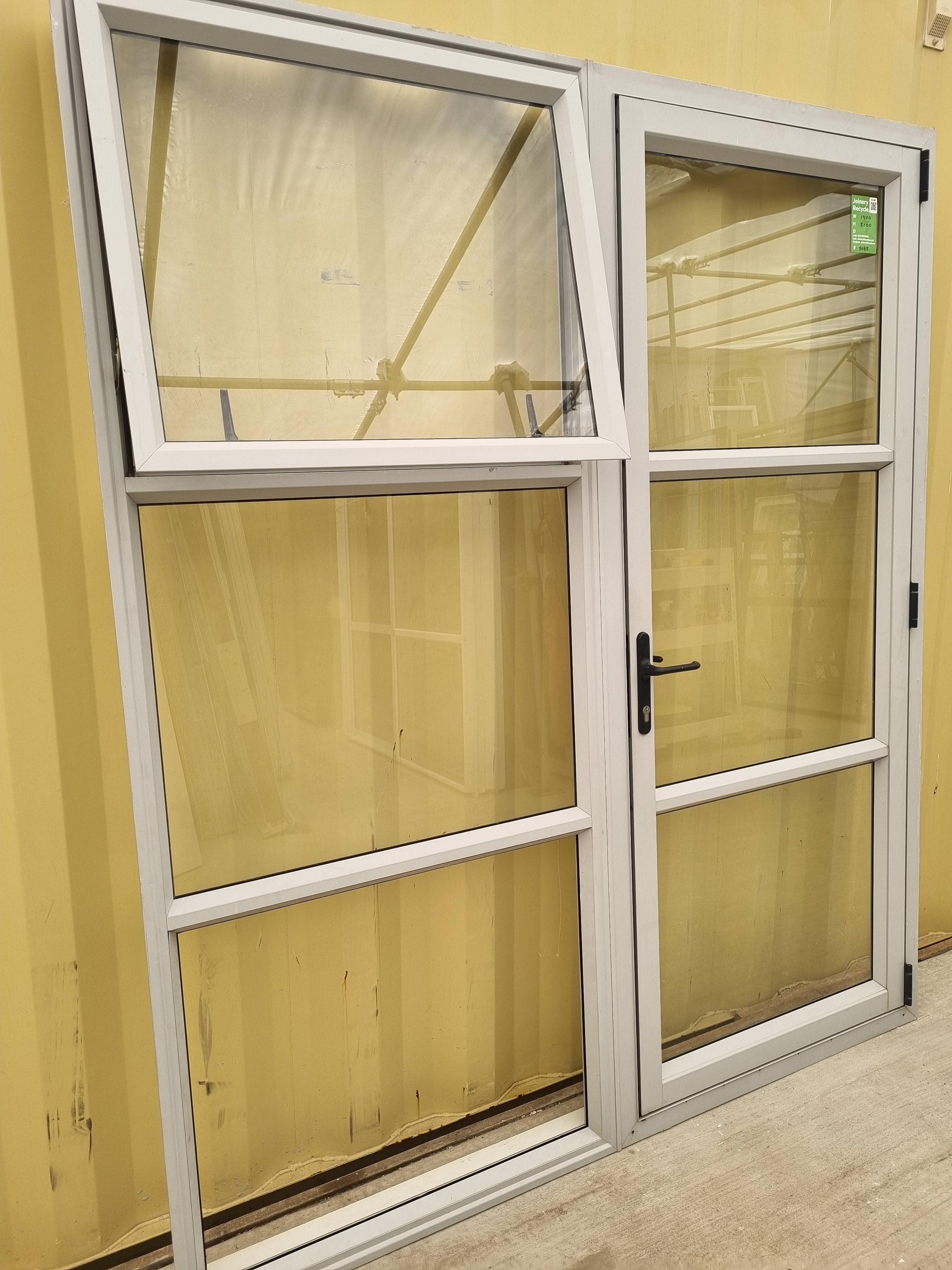 Aluminium French Door  1800 W x 2100 H [#5088] Joinery Recycle
