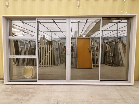 Large Double Door RANCH SLIDER Grey  3380W x  2050 H [#5091] Joinery Recycle