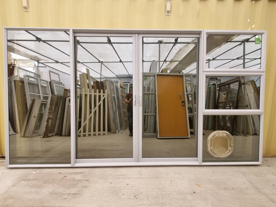 Large Double Door RANCH SLIDER Grey  3380W x  2050 H [#5091] Joinery Recycle