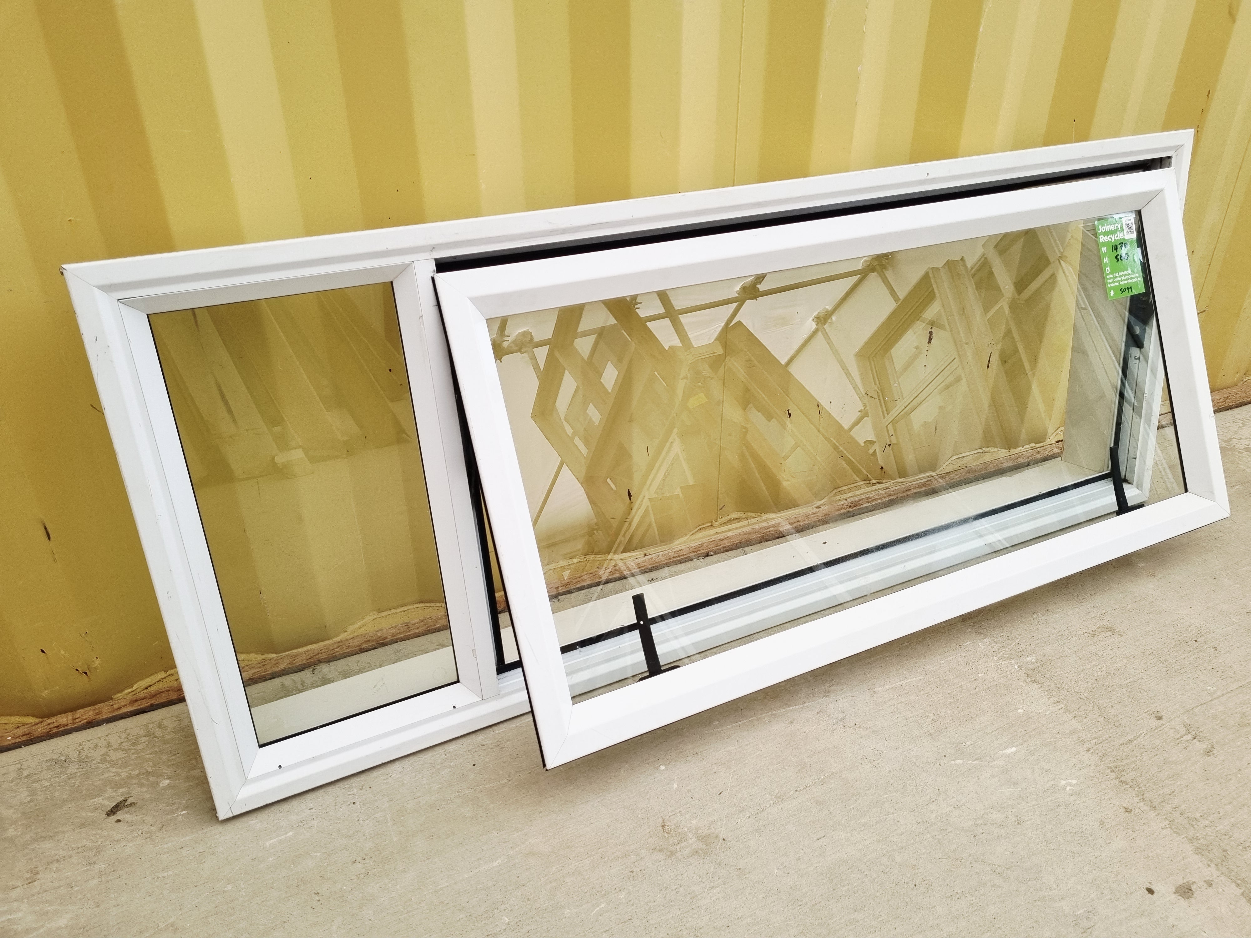 Aluminium Window White  1470 W  x  560 H  [#5099] Joinery Recycle