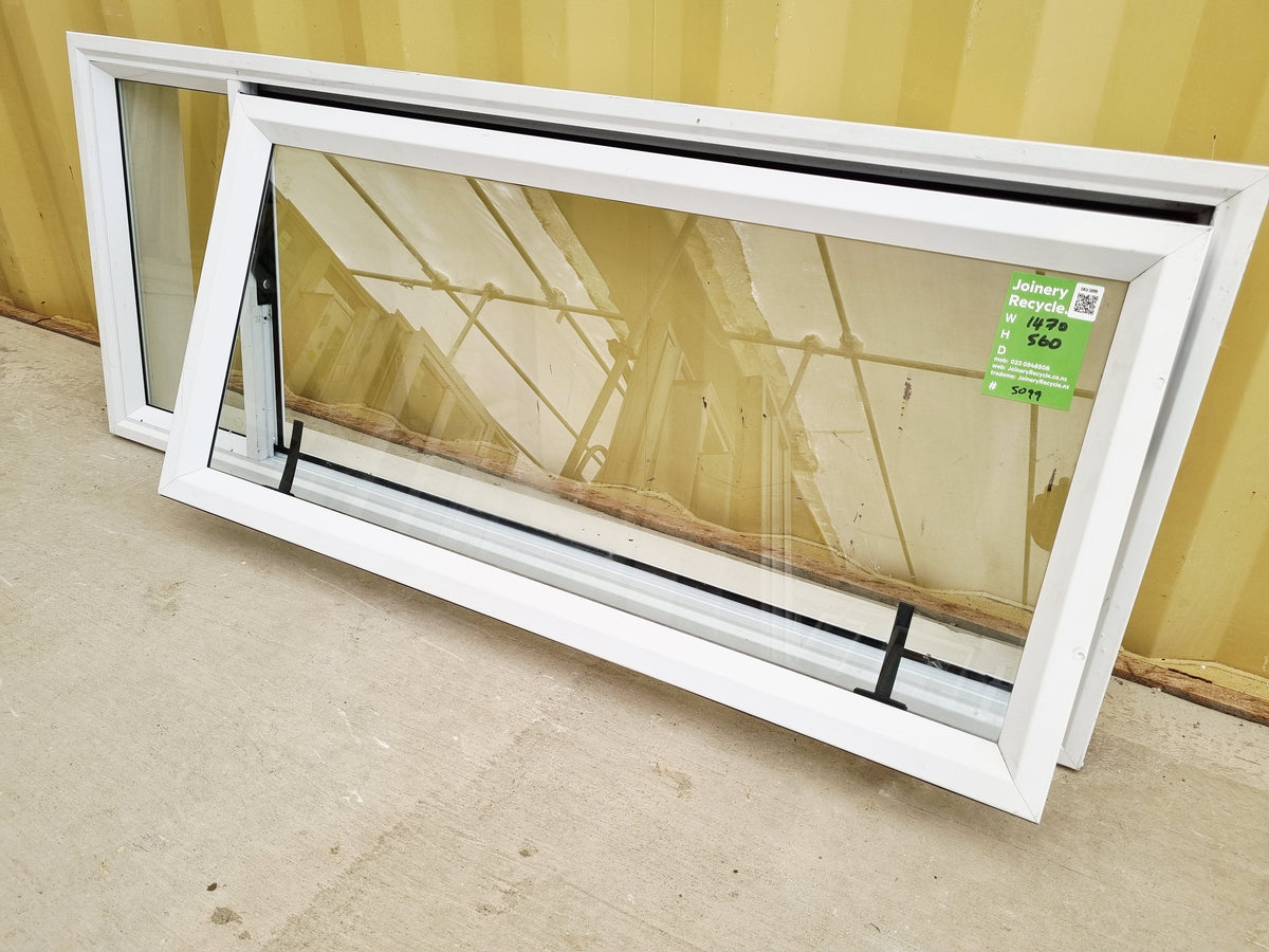 Aluminium Window White  1470 W  x  560 H  [#5099] Joinery Recycle