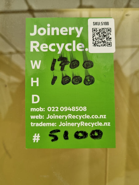 Aluminium Window Grey  1700 W  x 1000 H [#5100] Joinery Recycle