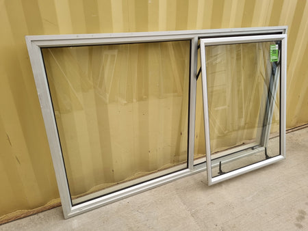 Aluminium Window Grey  1700 W  x 1000 H [#5100] Joinery Recycle
