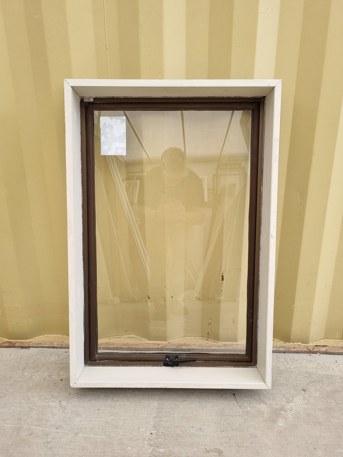 Aluminium Window Brown  600 W  x 900 H [#5101] Joinery Recycle