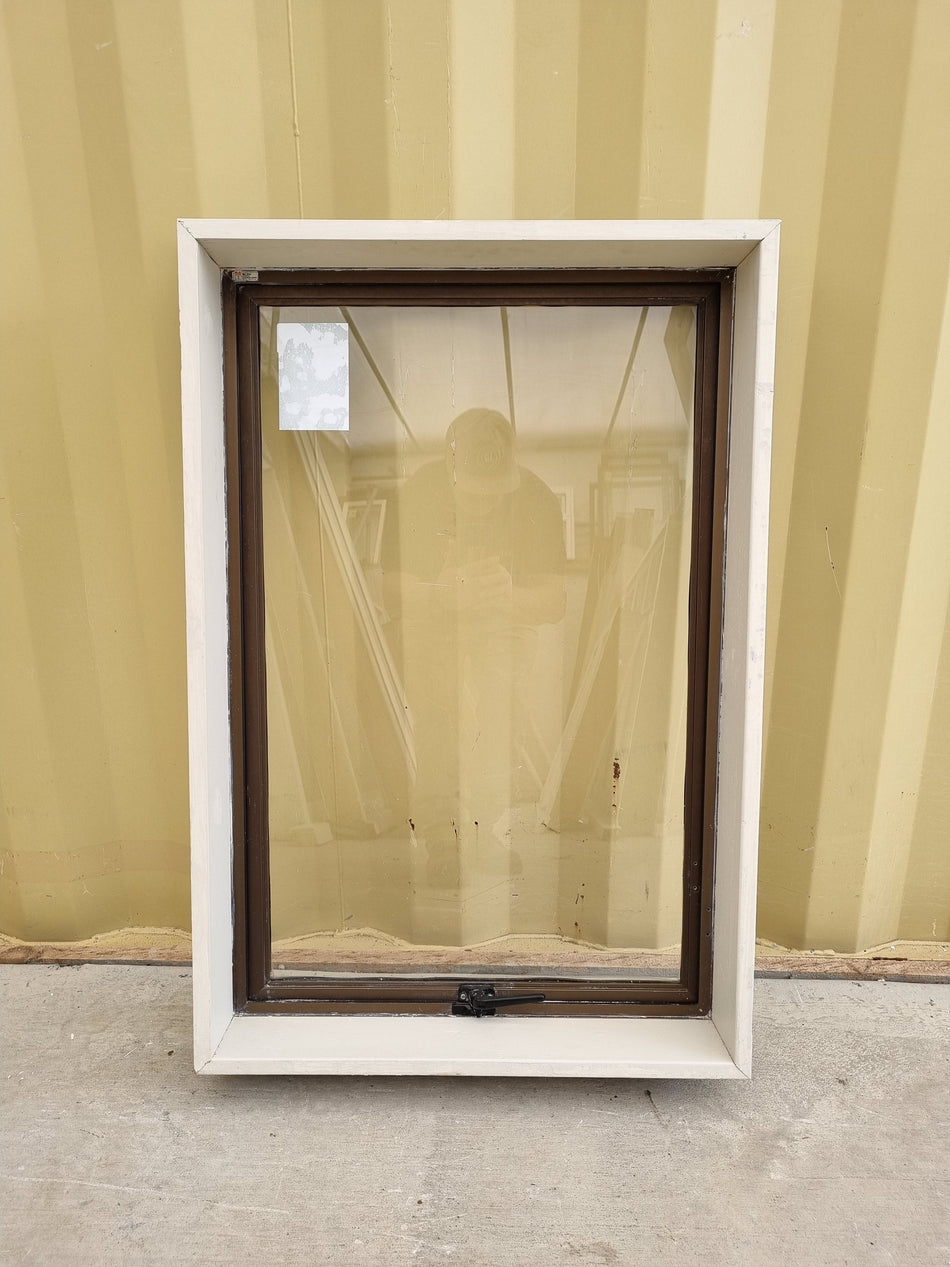 Aluminium Window Brown  600 W  x 900 H [#5101] Joinery Recycle