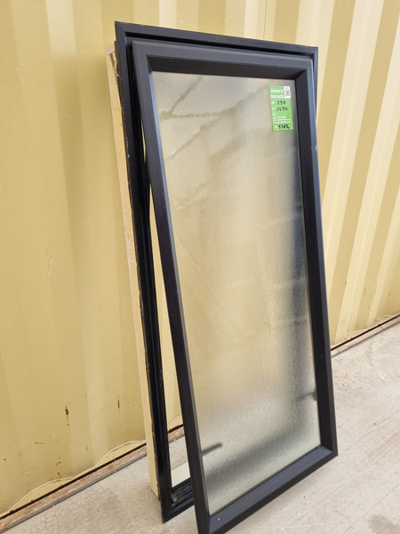 Aluminium Window Black  590W  x 1290 H [#5102] Joinery Recycle