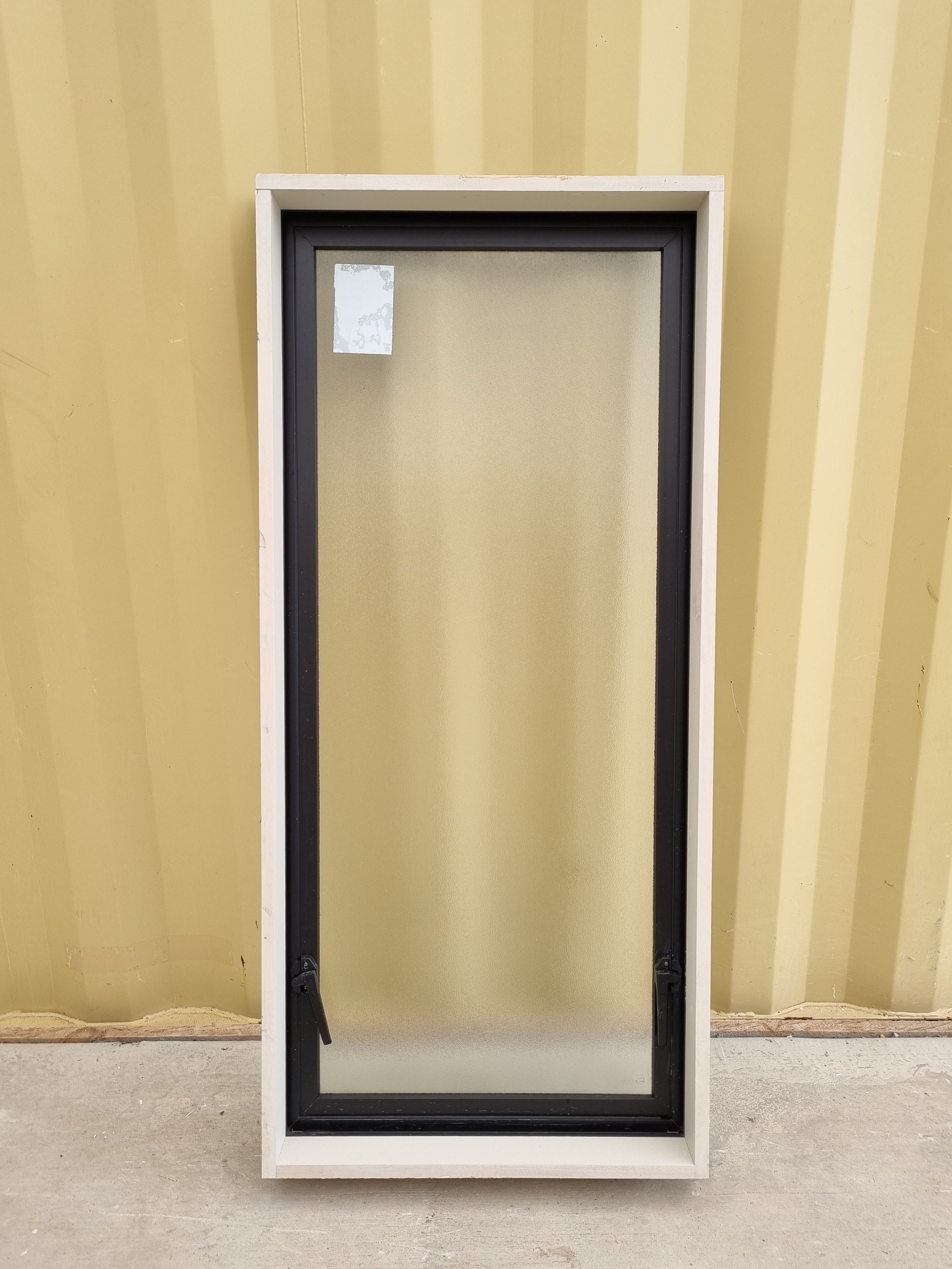 Aluminium Window Black  590W  x 1290 H [#5102] Joinery Recycle