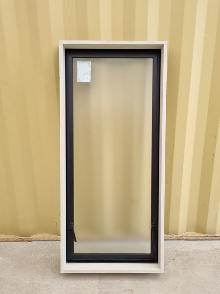 Aluminium Window Black  590W  x 1290 H [#5102] Joinery Recycle
