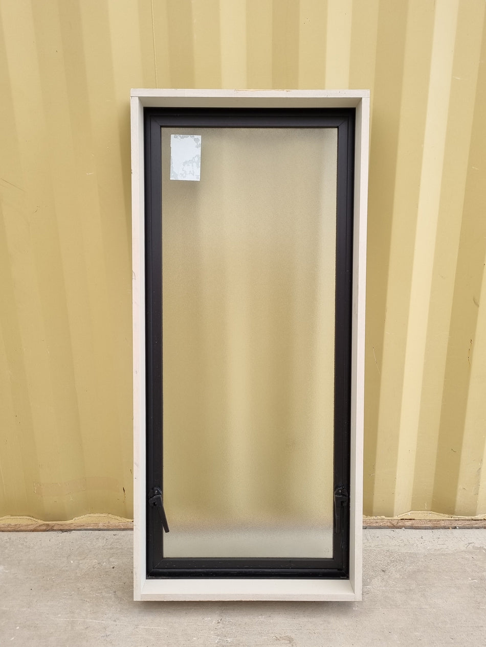 Aluminium Window Black  590W  x 1290 H [#5102] Joinery Recycle