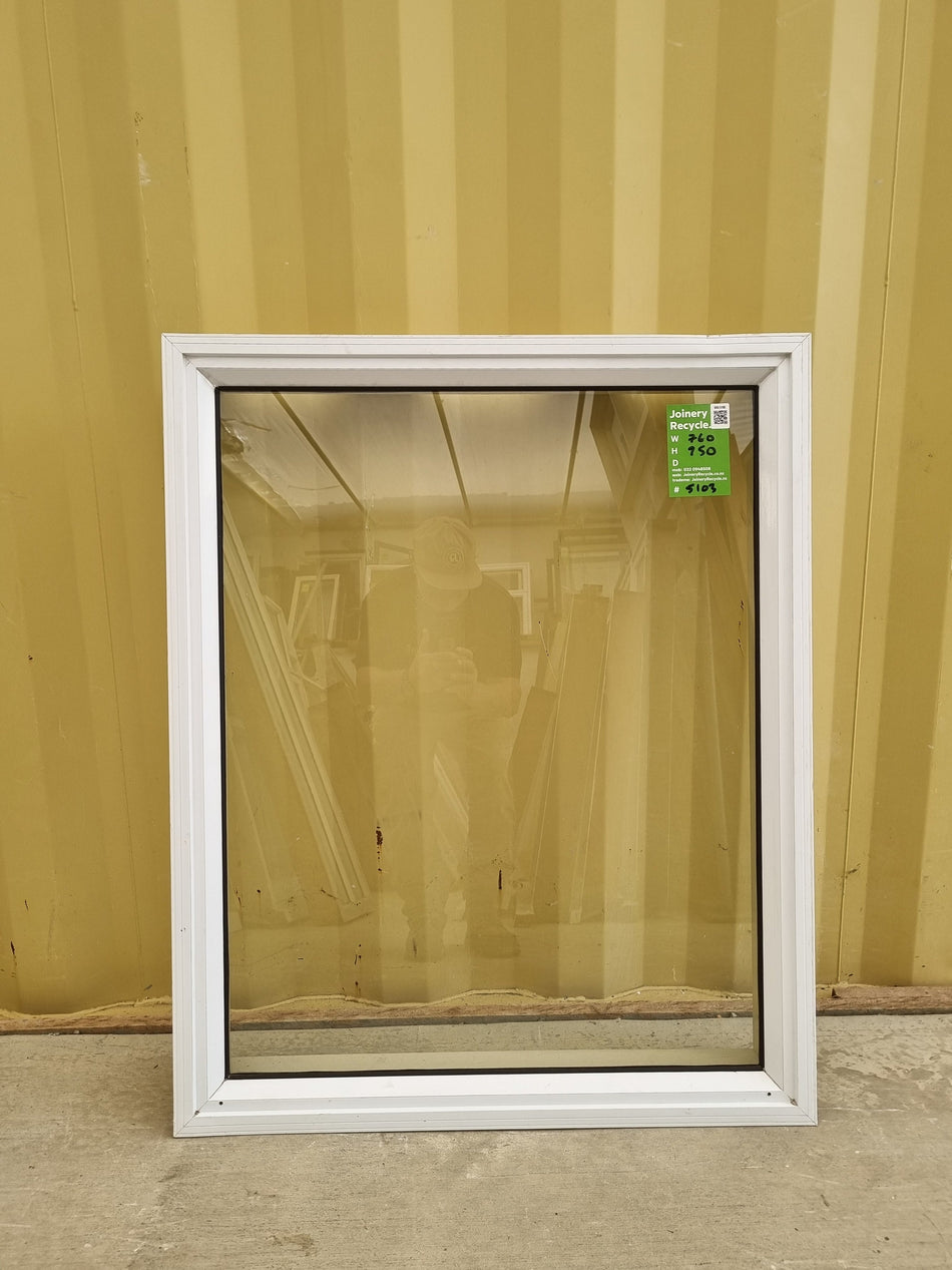 Aluminium Window White  760 W  x  950 H  [#5103] Joinery Recycle