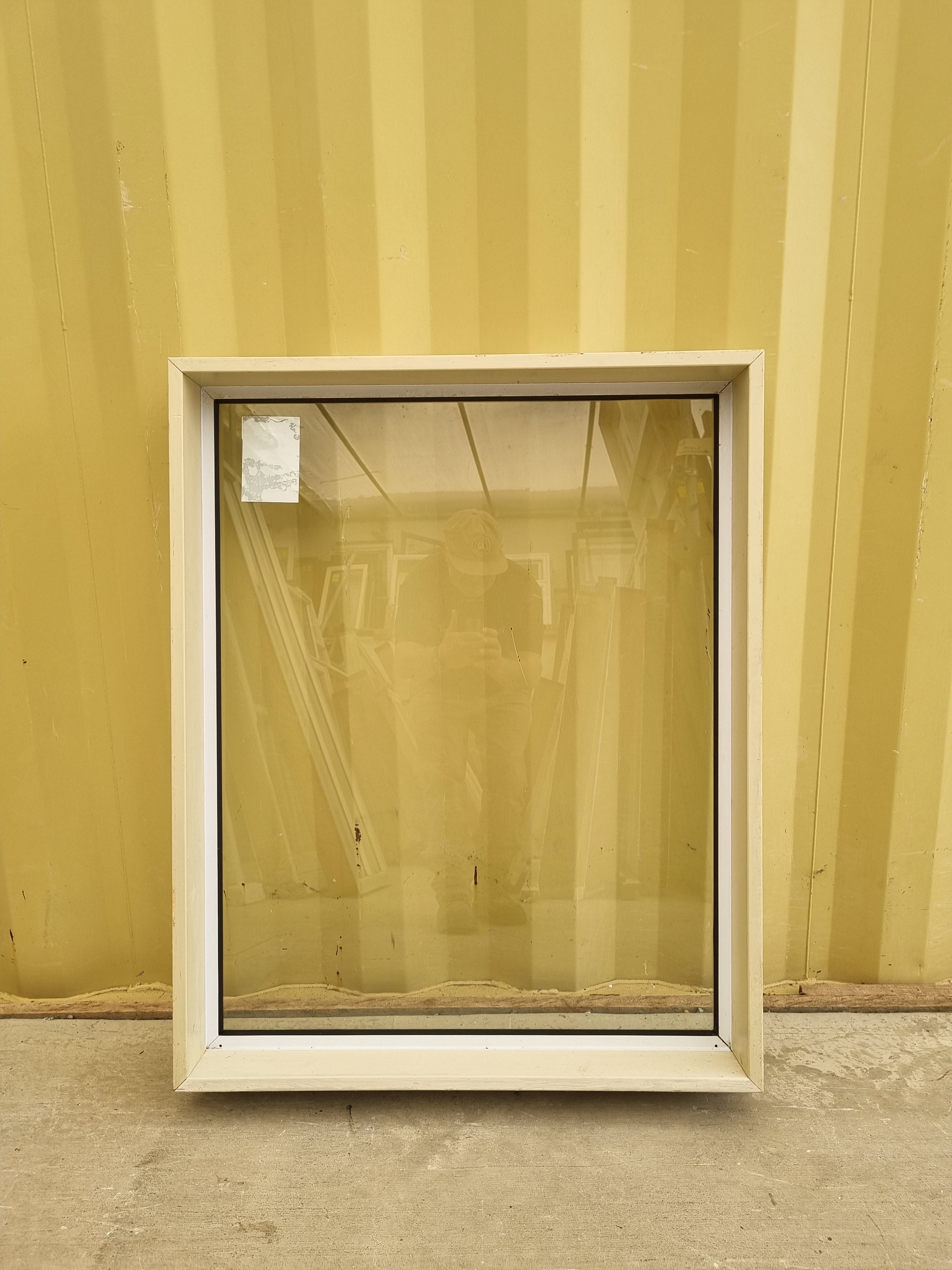 Aluminium Window White  760 W  x  950 H  [#5103] Joinery Recycle