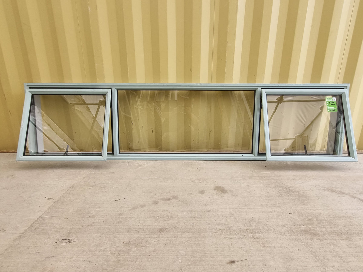 Aluminium Window Grey 2600 W  x 600 H [#5105] Joinery Recycle