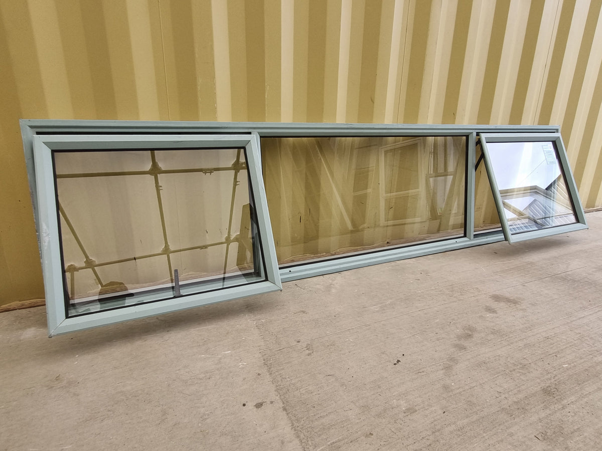 Aluminium Window Grey 2600 W  x 600 H [#5105] Joinery Recycle