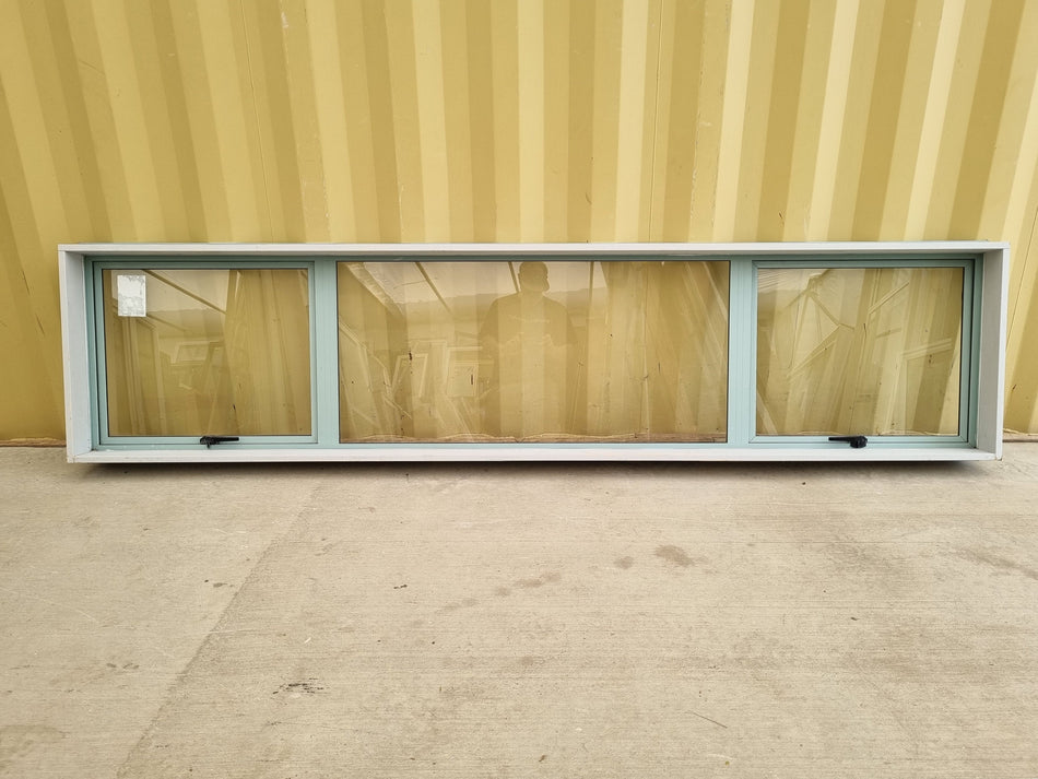 Aluminium Window Grey 2600 W  x 600 H [#5105] Joinery Recycle