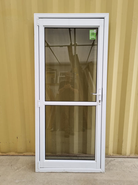 Aluminium & Glass Single Door  890 W x 2000 H  [#5106 SF] Joinery Recycle