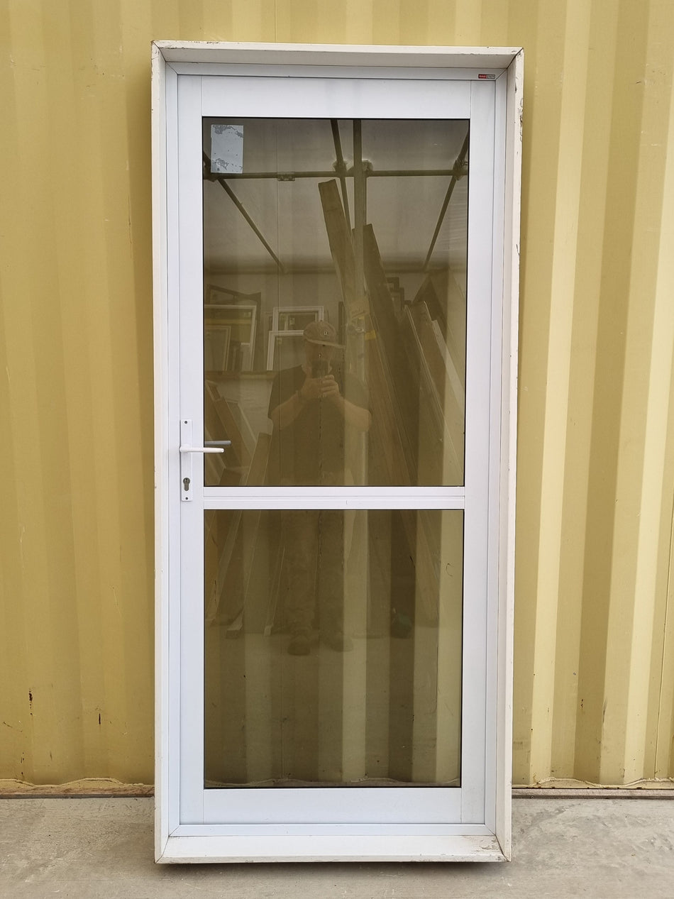 Aluminium & Glass Single Door  890 W x 2000 H  [#5106 SF] Joinery Recycle