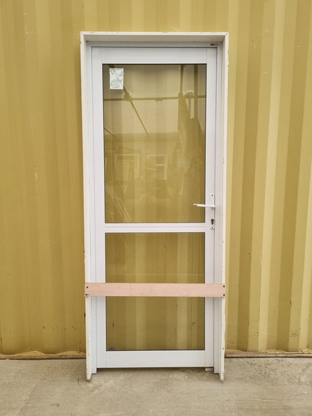 Aluminium & Glass Single Door 820 W x  2000 H  [#5107  SF] Joinery Recycle