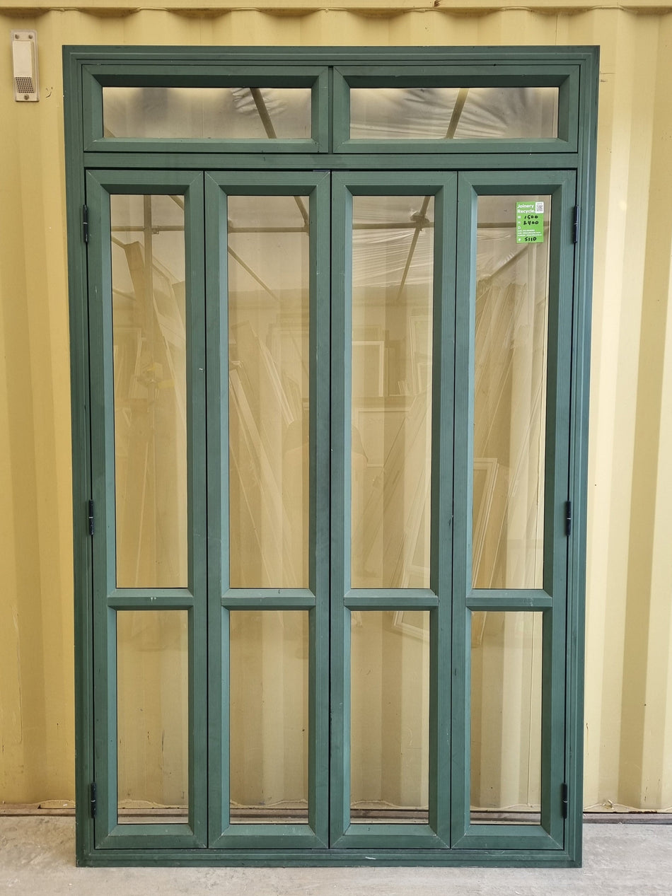 Aluminium Bifold Door with Top Light   1500 W x 2400 H [#5110] Joinery Recycle