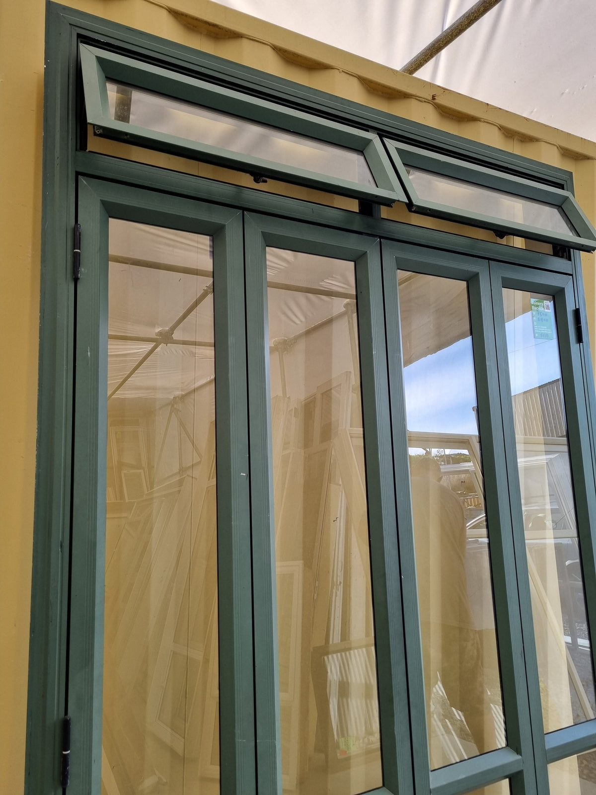 Aluminium Bifold Door with Top Light   1500 W x 2400 H [#5110] Joinery Recycle