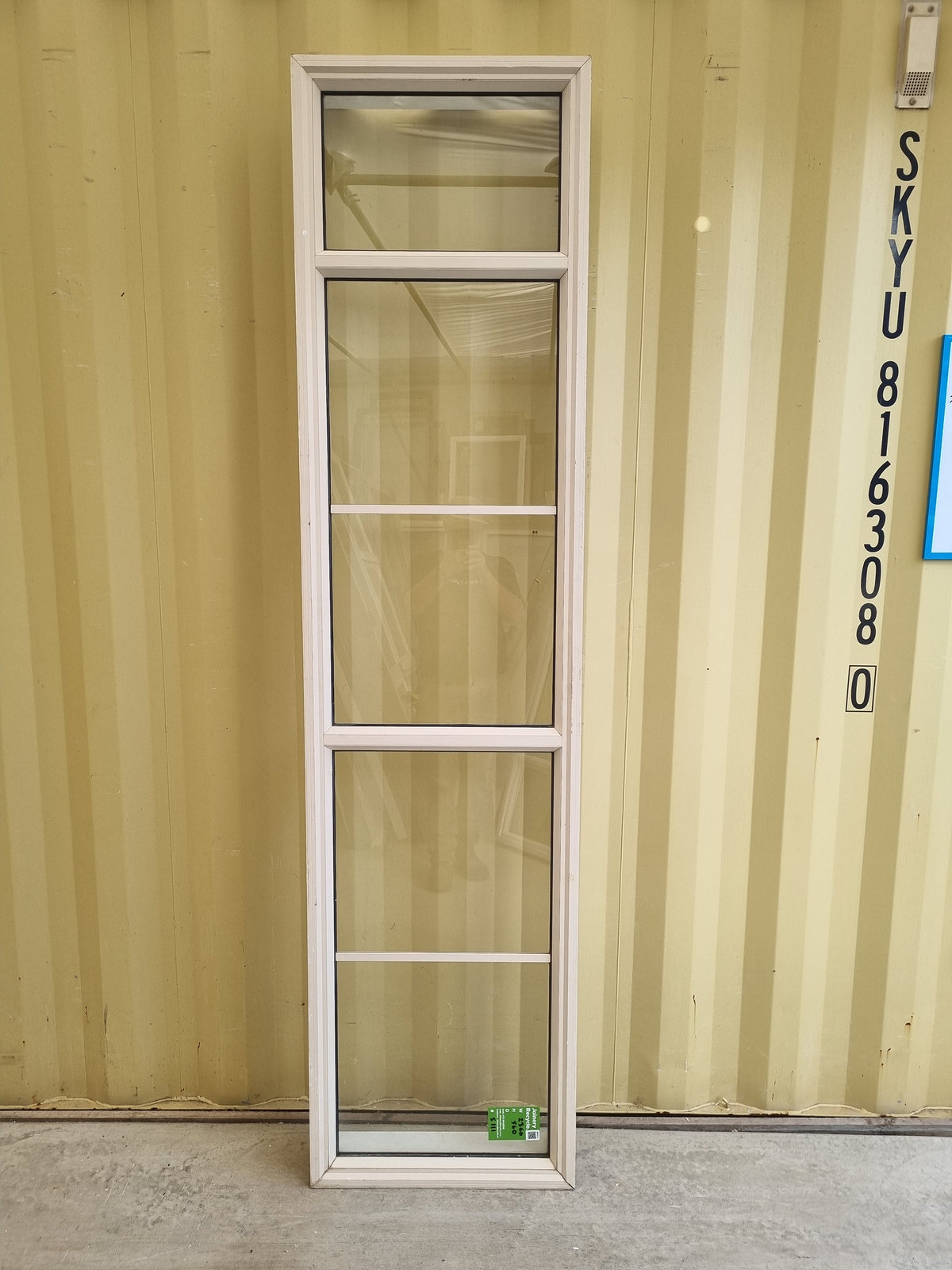 Aluminium Window Off White  2360 W  x 560 H [#5111] Joinery Recycle