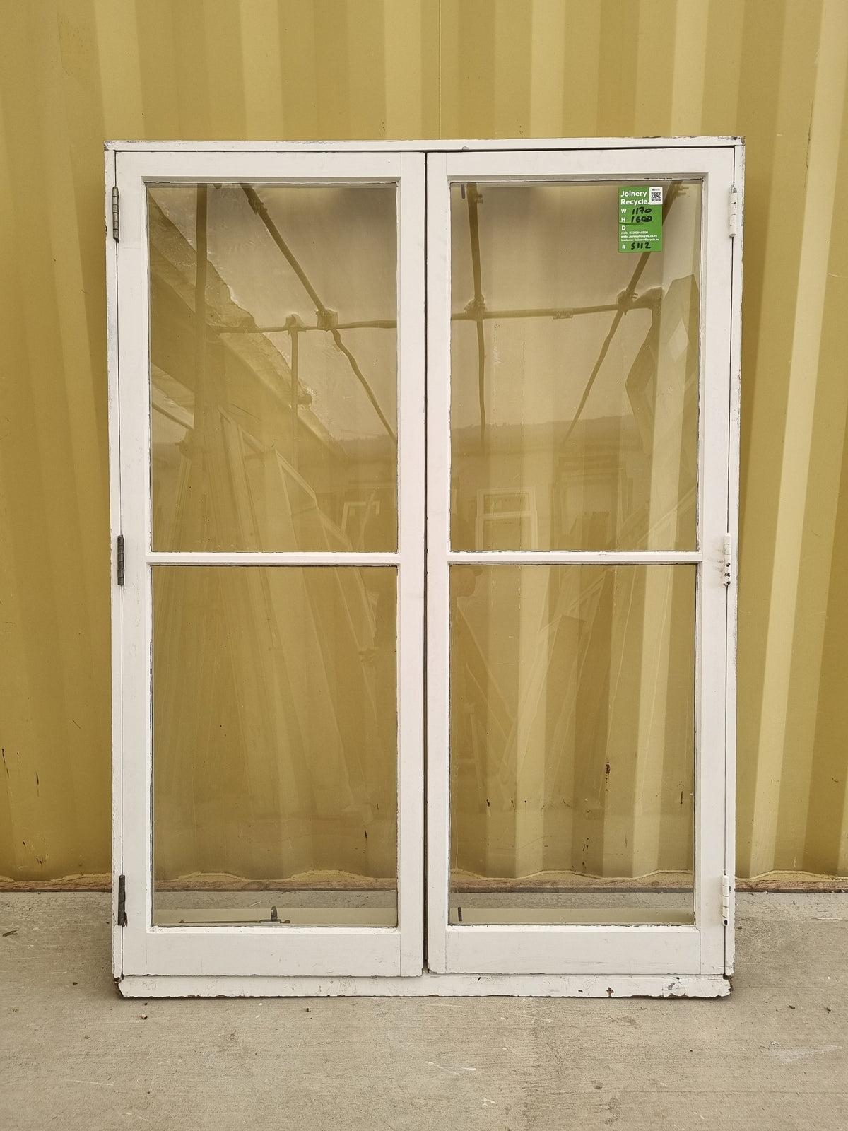 Vintage Double Casement Wooden Window 1170 W x 1600 H [#5112] Joinery Recycle