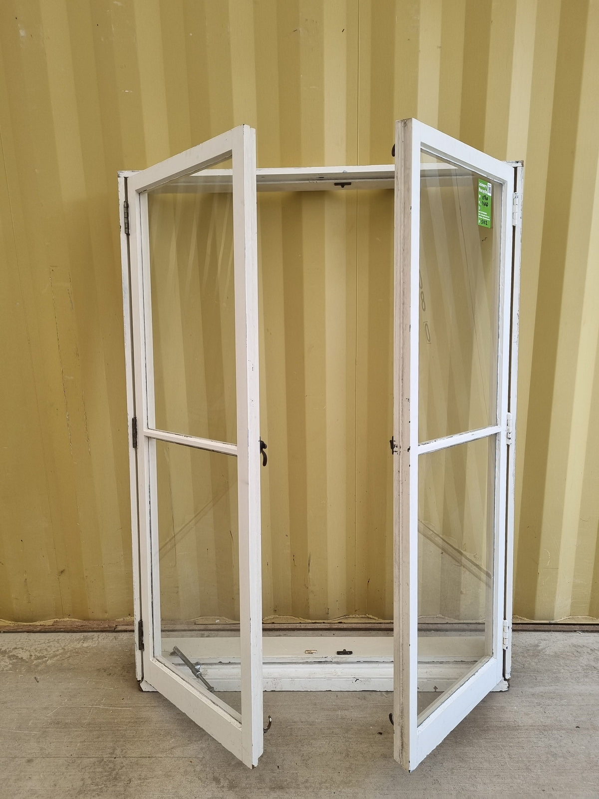 Vintage Double Casement Wooden Window 1170 W x 1600 H [#5112] Joinery Recycle