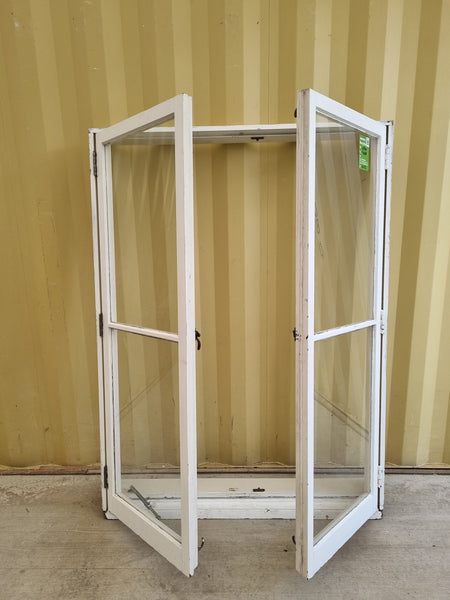 Vintage Double Casement Wooden Window 1170 W x 1600 H [#5112] Joinery Recycle
