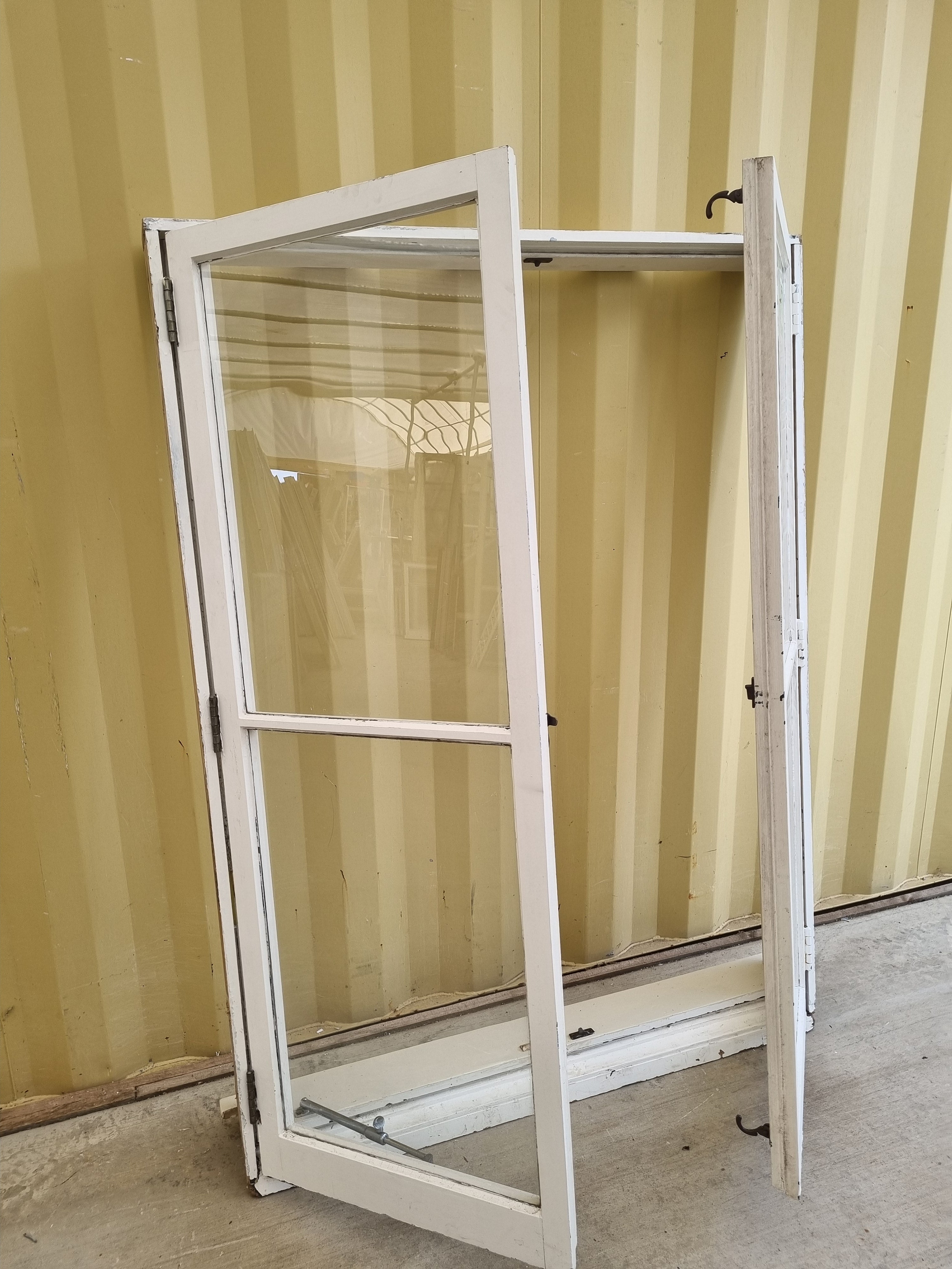 Vintage Double Casement Wooden Window 1170 W x 1600 H [#5112] Joinery Recycle