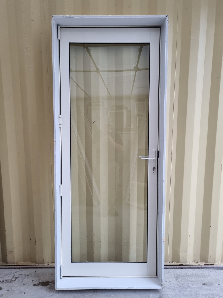 Aluminium & Glass Single Door 880 W x 2150 H  [#5130 SF] Joinery Recycle